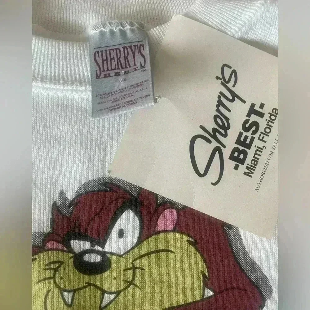 🆕Vintage Taz Looney Tunes Fleece Sweatshirt - Picture 6 of 12